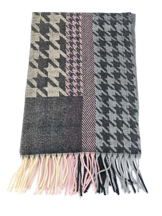 Verde 06-1047 Women's Wool Scarf Black