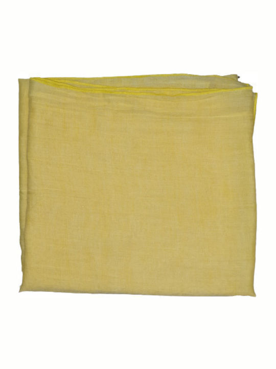 Gauze Classic Handkerchief thin Cotton Square 100cm Yellow