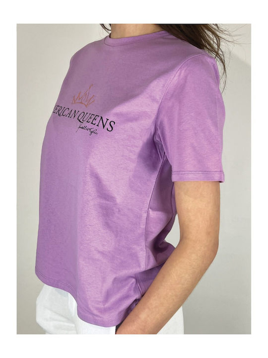Γυναικείο T-shirt Λιλά