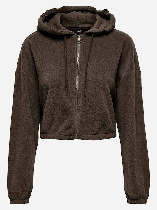 Women's Cardigan with Zipper Martini Chocolate