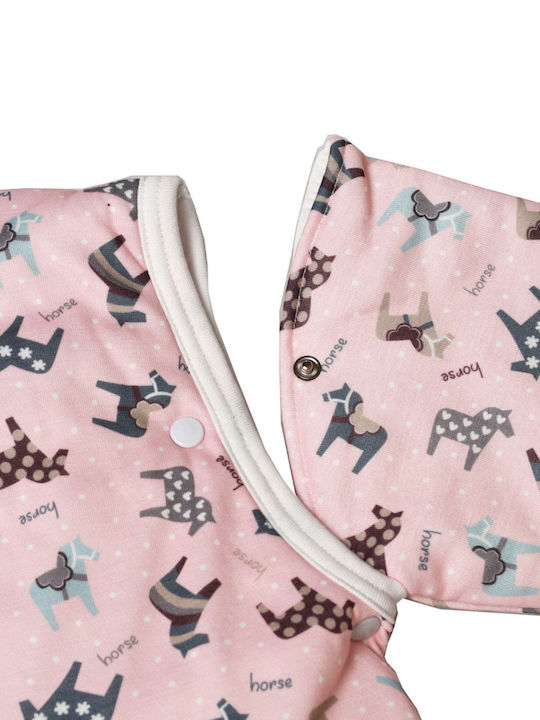 Tender Spring Sleeping Bag with Feet Classic 1 Tog Pink with Detachable Sleeves
