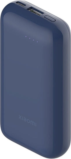 Xiaomi Pocket Edition Pro Power Bank 10000mAh 33W с USB-A порт и USB-C порт Син