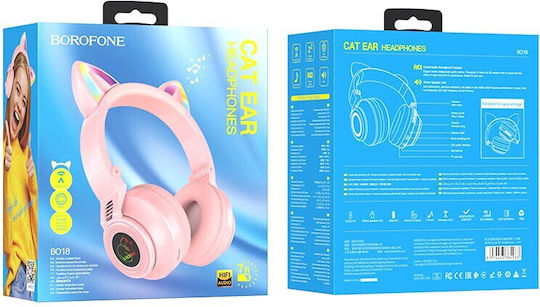 Borofone Kabellose Bluetooth Am Ohr Kopfhörer mit 7 Stunden Betriebszeit Rosa
