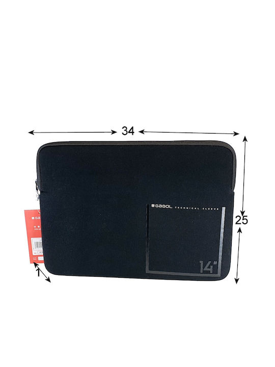 Gabol Waterproof Case for 14" Laptop Black 412582