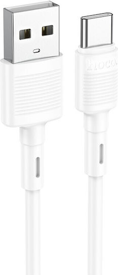 Hoco X83 Victory USB 2.0 Cable USB-C male - USB-A 60W Λευκό 1m HC-X83TWH