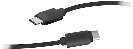 SBS USB 2.0 Cable USB-C Male - USB-C Black 1.5m