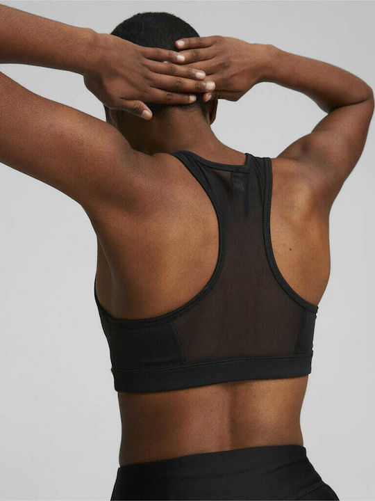 PUMA Women's Sports Bra with Removable Padding Black