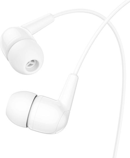 Hoco M97 În ureche Handsfree cu Mufă 3.5mm Alb