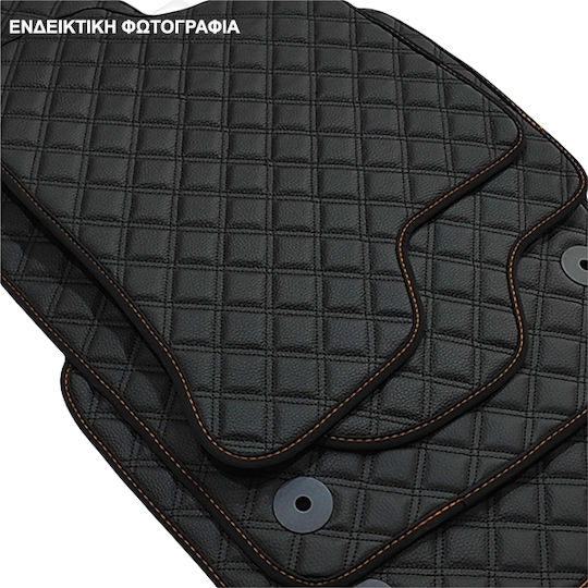 Novline Set of Front and Rear Mats 4pcs Tray Type for Volkswagen Jetta 2005-2010 Black