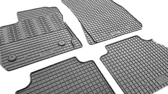 Cik Set of Front and Rear Mats 4pcs for Ford Courier 2014+ Black