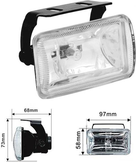 Auto Gs LA-1040 Round Headlights Car Universal with White Lighting 2pcs