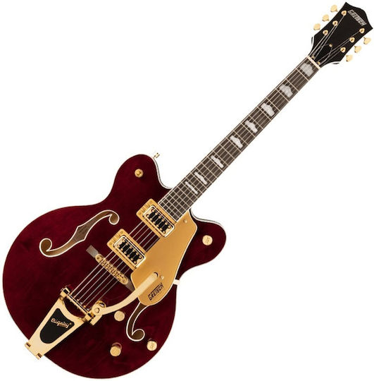 Gretsch G5422TG Elektrische Gitarre ES mit HH Tonabnehmerkonfiguration Walnut Stain
