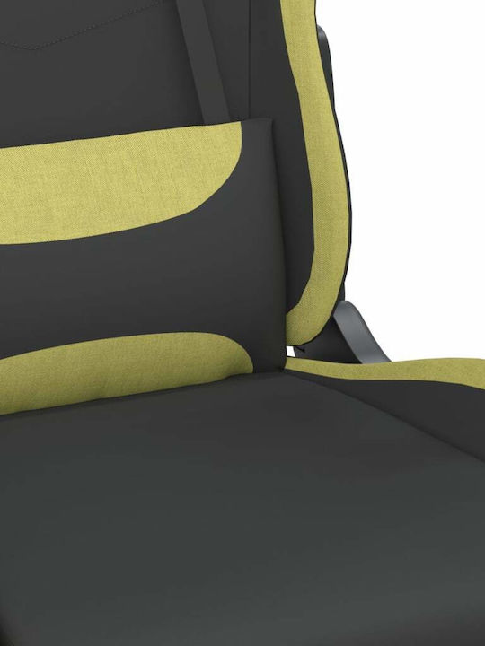 vidaXL 345506 Gaming Stuhl mit Fußstütze Black/Green