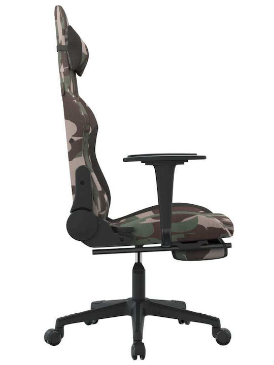 vidaXL 345510 Υφασμάτινη Καρέκλα Gaming με Υποπόδιο Black Camo