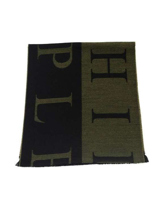 Philipp Plein Men's Wool Scarf Green