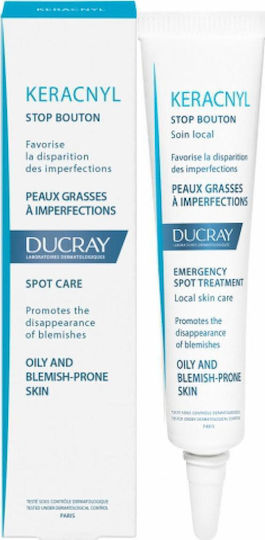 Ducray Keracnyl Gel Προσώπου κατά των Ατελειών με AHA & BHA 10ml