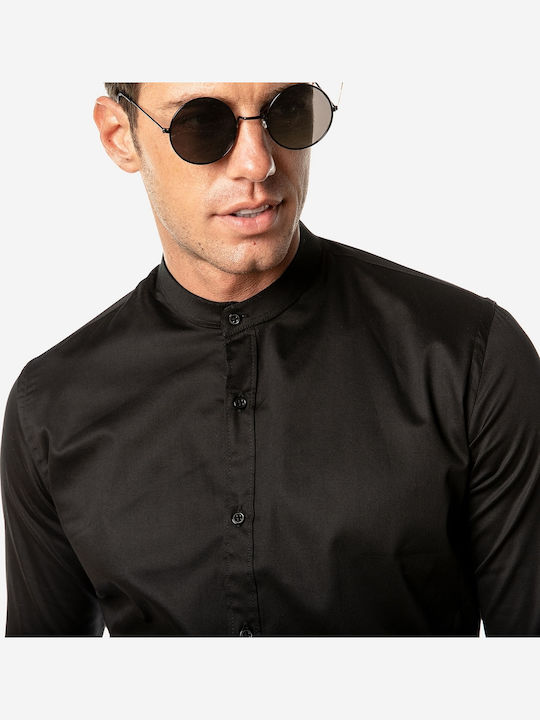 Long Sleeve Shirt In Narrow Fit Black