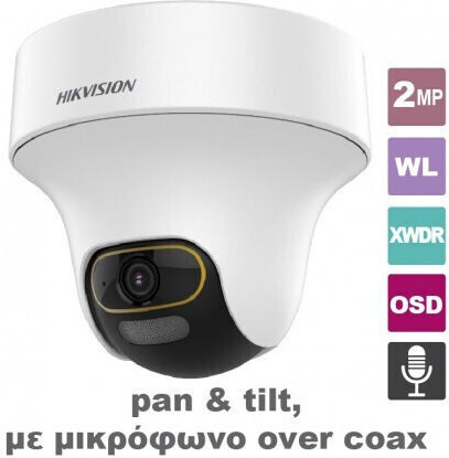 Hikvision DS-2CE70DF3T-PTS CCTV Surveillance Camera Full HD 1080p with Microphone and Lens 2.8mm