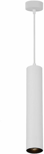 Optonica Pendant Light White with Socket GU10 5.5x30cm