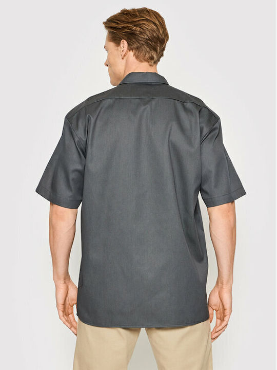 Dickies Men's Shirt Short Sleeve Charcoal