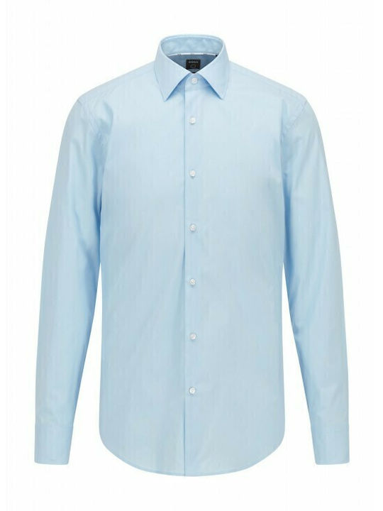 Long-sleeved Cotton Shirt Light/Pastel Blue