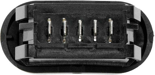 NTY Fensterheberschalter Auto für Dacia Staubwedel / Sandero 5pin Schwarz