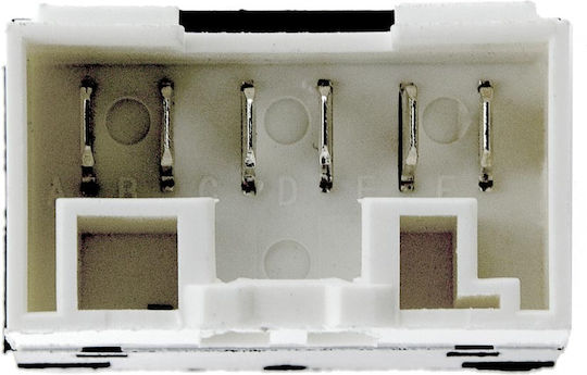 NTY Car Window Switch for Fiat Brava / Bravo / Palio / Strada 6pin Black