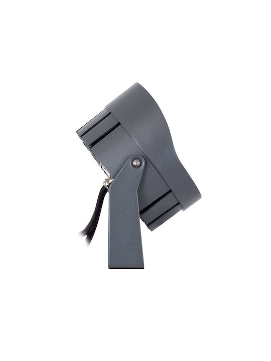 GloboStar Flood-Nigma Outdoor Floor Lamp LED Wall Washer 24W RGBW IP65 Gray