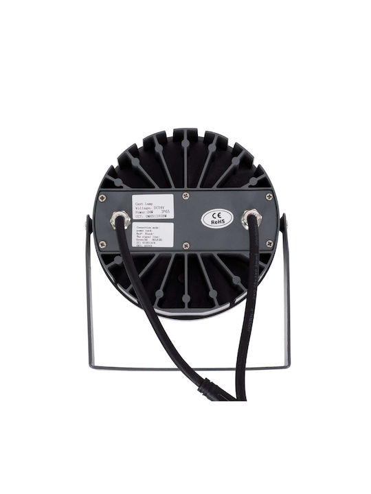 GloboStar Flood-Nigma Outdoor Floor Lamp LED Wall Washer 24W RGBW IP65 Gray