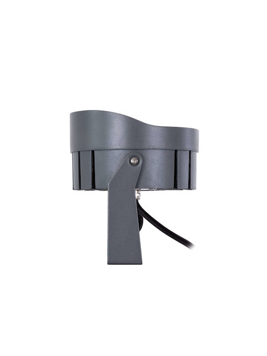 GloboStar Flood-Nigma Outdoor Floor Lamp LED Wall Washer 24W RGBW IP65 Gray