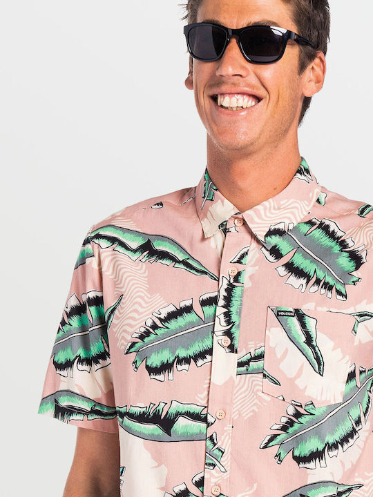 Detoonator Short-sleeved Cotton Shirt Floral Multicolour