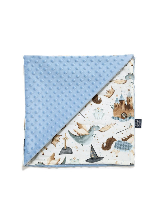 La Millou Blanket Cot Prince Velvet Wind Blue 110x140cm.