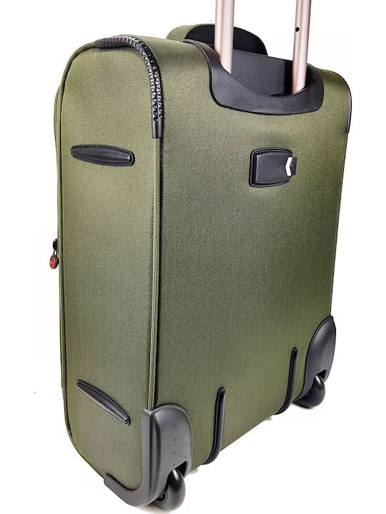 Diplomat The Venice Collection Fabric Suitcases Green Max Height 71cm with 2 Wheels Set of 3