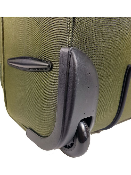 Diplomat The Venice Collection Fabric Suitcases Green Max Height 71cm with 2 Wheels Set of 3