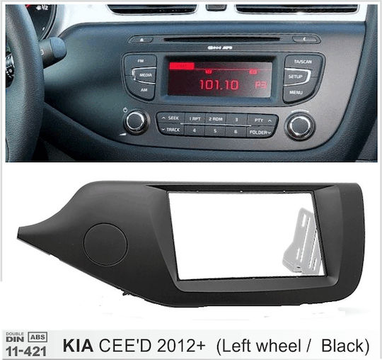 DIN Fascia Panels 2 Din for Kia Ceed 2012