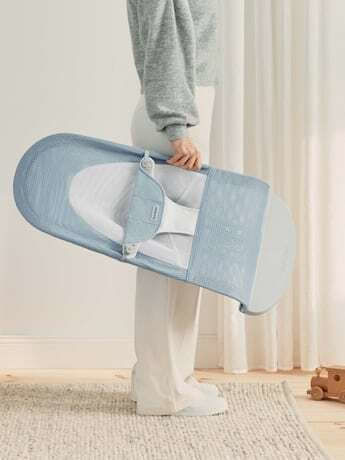 BabyBjorn Handbuch Baby Relax Balance Soft Mesh Sky Blue White für Kind bis 13kg