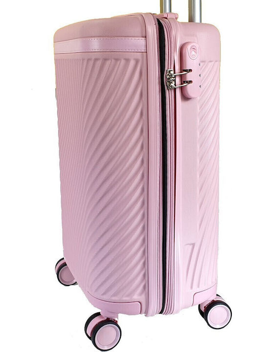 Forecast Cabin Hard Pink Travel Suitcase with 4 Wheels Height 55cm