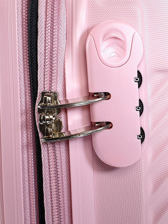 Forecast Cabin Hard Pink Travel Suitcase with 4 Wheels Height 55cm