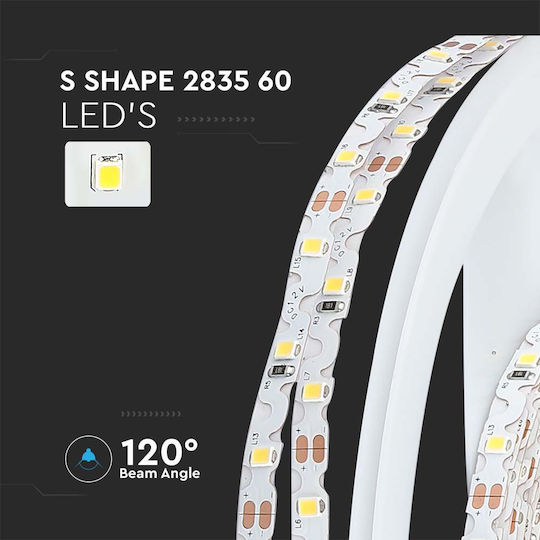 V-TAC LED Strip 12V Natural White Light 1m Type SMD2835