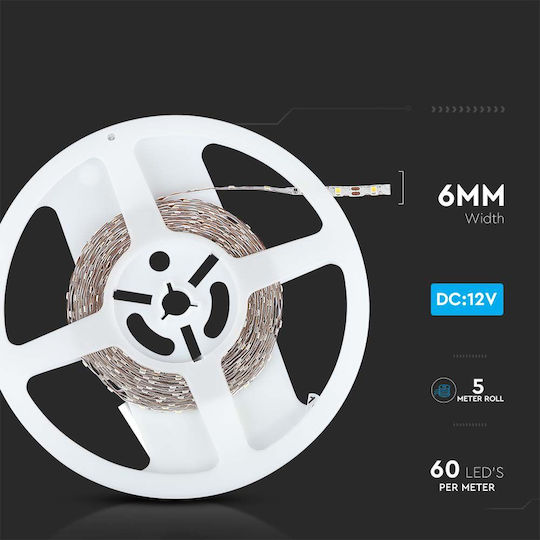 V-TAC LED Strip 12V Natural White Light 1m Type SMD2835