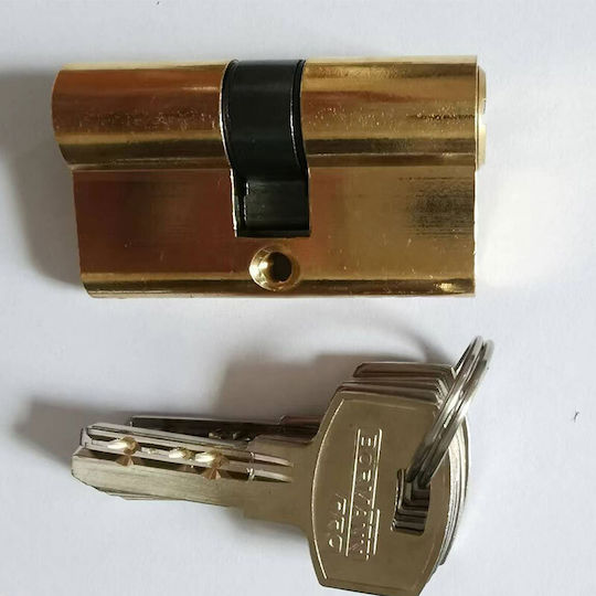 Lock Cylinder Security BLK1052 60mm with 5 Keys Gold