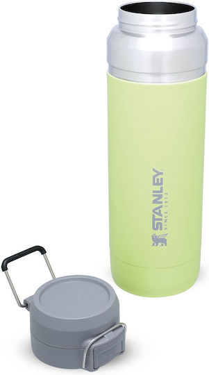 Stanley Go Quick Flip Μπουκάλι Θερμός Ανοξείδωτο BPA Free 1.06lt Citron με Επιστόμιο