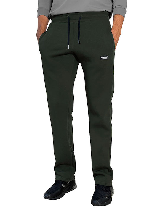 3Guys Rojas Men's Sweatpants with Rubber Khaki