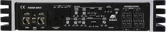 Esx Quantum QL 600.4 Ενισχυτής Αυτοκινήτου Μαύρος 4 Καναλιών (Κλάση D)