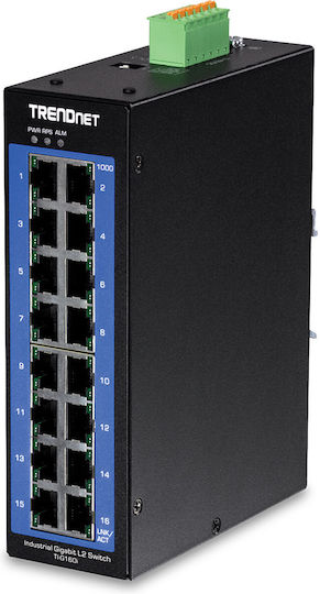 Trendnet TI-G160I Managed L2 Switch με 16 Θύρες Gigabit (1Gbps) Ethernet