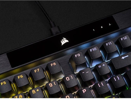 Corsair K70 RGB Pro Гейминг Механична Клавиатура с Cherry MX Red суичове и RGB подсветка (Английски US) Черен