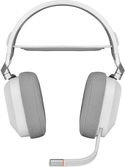 Corsair HS80 RGB Wireless Over Ear Gaming Headset με σύνδεση USB Λευκό