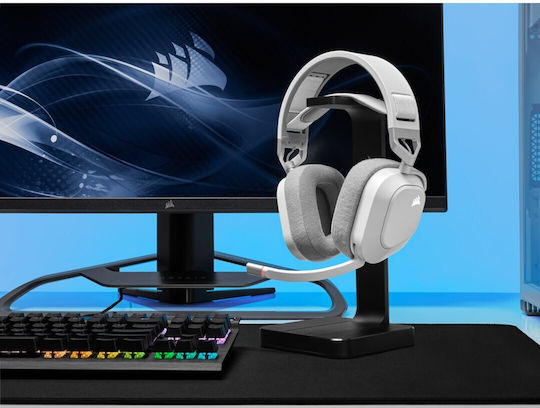 Corsair HS80 RGB Wireless Over Ear Gaming Headset με σύνδεση USB Λευκό