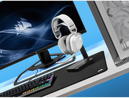 Corsair HS80 RGB Wireless Over Ear Gaming Headset με σύνδεση USB Λευκό