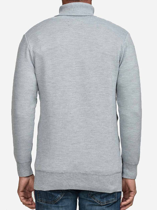 Lexton George Roll Herren Langarmshirt Rollkragen Gray